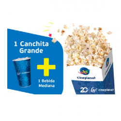 COMBO CORPORATIVO 1 (1 POP CORN GRANDE + 1 BEBIDA MEDIANA)